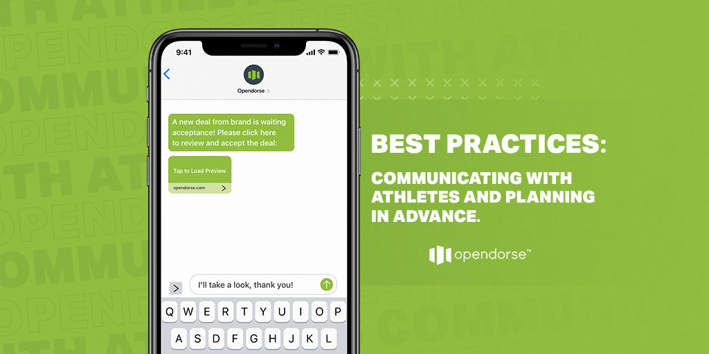 Best Practices: Communicating with Athletes and Planning in advance